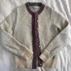 LL Bean Wool Cardigan Size Small